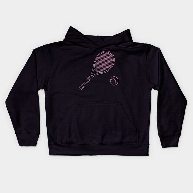 tennis Kids Hoodie by Ntdesignart